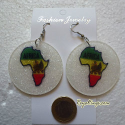 Boucles d'Oreilles Africa Lion