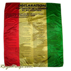 Drapeau déclarations droit de l homme