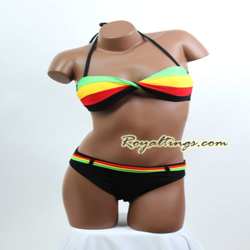 Maillot de Bain Rasta + Pareo 3