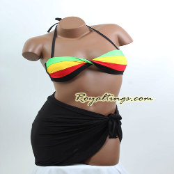 Maillot de Bain Rasta + Pareo 3
