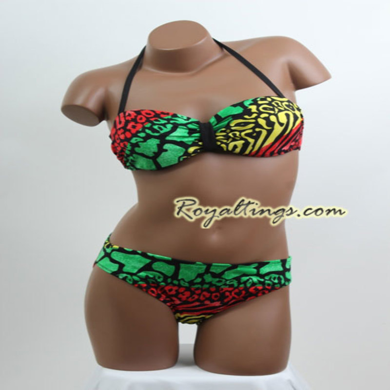 Maillot de Bain Rasta + Pareo 5