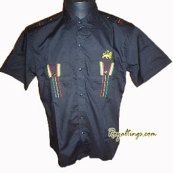 Chemisette rasta Lion of Judah rouge, noir, beige, vert