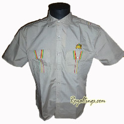 Chemisette rasta Lion of Judah rouge, noir, beige, vert