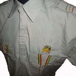 Chemisette rasta Lion of Judah rouge, noir, beige, vert