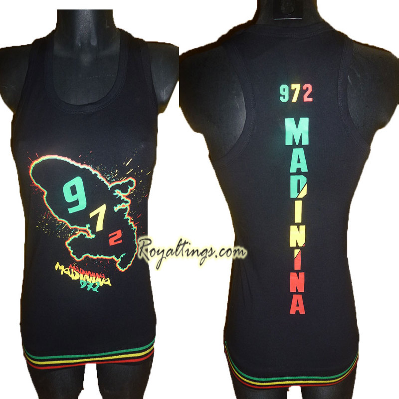 Debardeur Madinina 972 noir ou vert