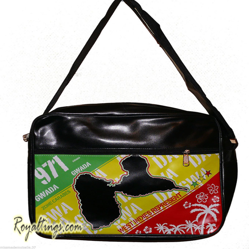 Sac à Bandouilere Rasta Gwada ou Madinina