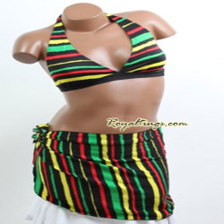 Maillot de Bain Rasta + Pareo 6