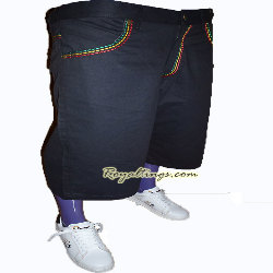 Baggy Short Bermuda Rasta kaki, blanc, noir, beige