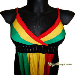 Robe Rasta Queen 7 Noir ou Blanc