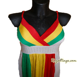 Robe Rasta Queen 7 Noir ou Blanc