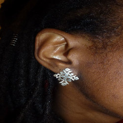 Boucles d'oreilles Ethiopienne en argent 3