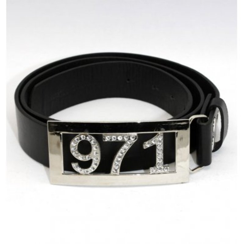 Ceinture boucle Gwada 971 bling