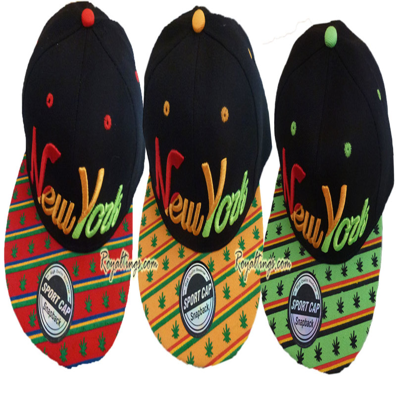 Casquette baseball hip hop Rasta New York 2