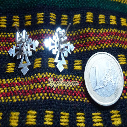 Boucles d'oreilles Ethiopienne en argent 1
