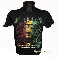 Tee shirt Lion rasta crown