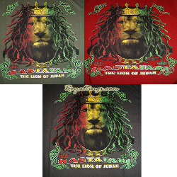 Tee shirt Lion rasta crown