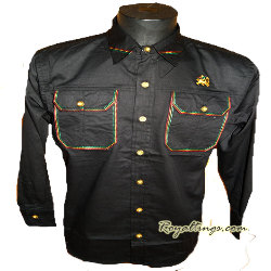 Chemise Rasta Lion of judah noir ou beige