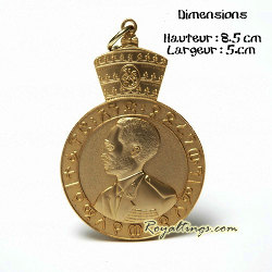 Collier Medaillon Selassie I ahmarique