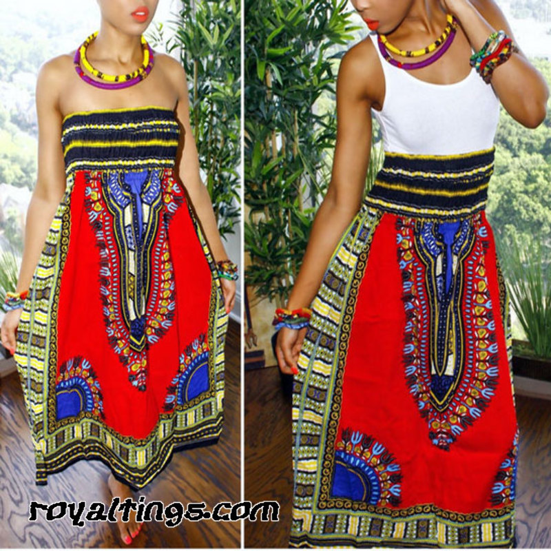 Robe Bustier Africaine