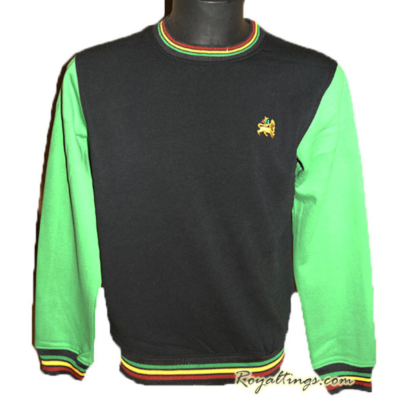 Sweat Rasta Lion of Judah vert ou jaune