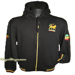 Veste rasta épaisse Lion of Judah Noir ou Gris