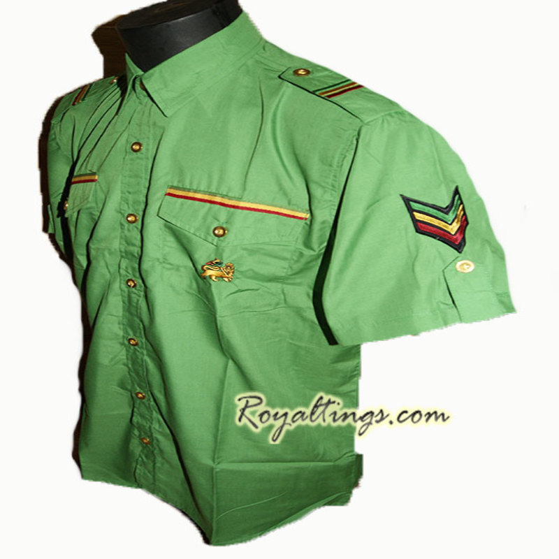 Chemisette rasta Lion of Judah Vert, jaune, rouge