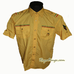 Chemisette rasta Lion of Judah Vert, jaune, rouge