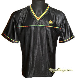 Tee shirt Jersey Lion of Judah noir, rouge, vert