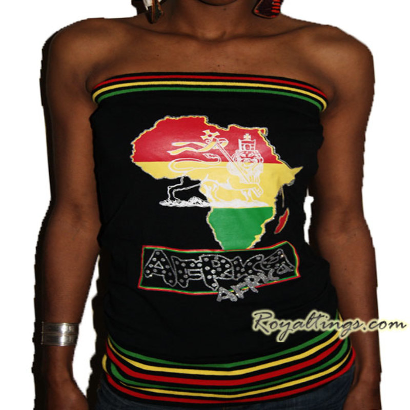 Bustier Haut Africa Lion Noir ou blanc