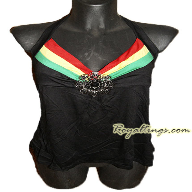 Debardeur rasta + Broche