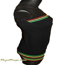 Bustier Haut rasta uni noir,blanc ou bleu