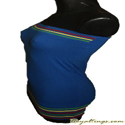 Bustier Haut rasta uni noir,blanc ou bleu