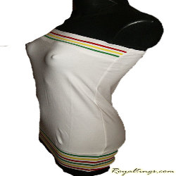 Bustier Haut rasta uni noir,blanc ou bleu
