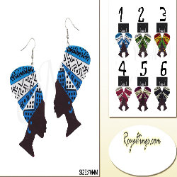 Boucles d oreilles Rasta Queen