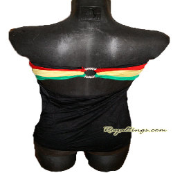 Bustier Rasta Strass Noir ou Blanc