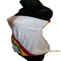 Bustier Rasta Strass Noir ou Blanc