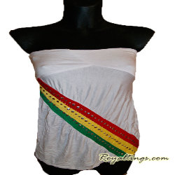 Bustier Rasta Strass Noir ou Blanc
