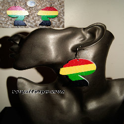 Boucles d oreilles Rasta Queen 2