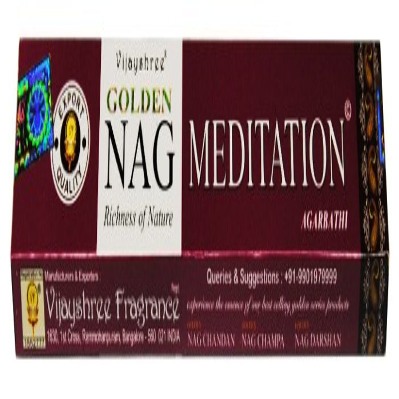 15 Encens Indien Golden Nag Meditation