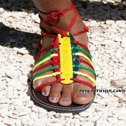 Sandale Rasta Femme en Cuir