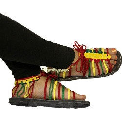 Sandale Rasta Femme en Cuir