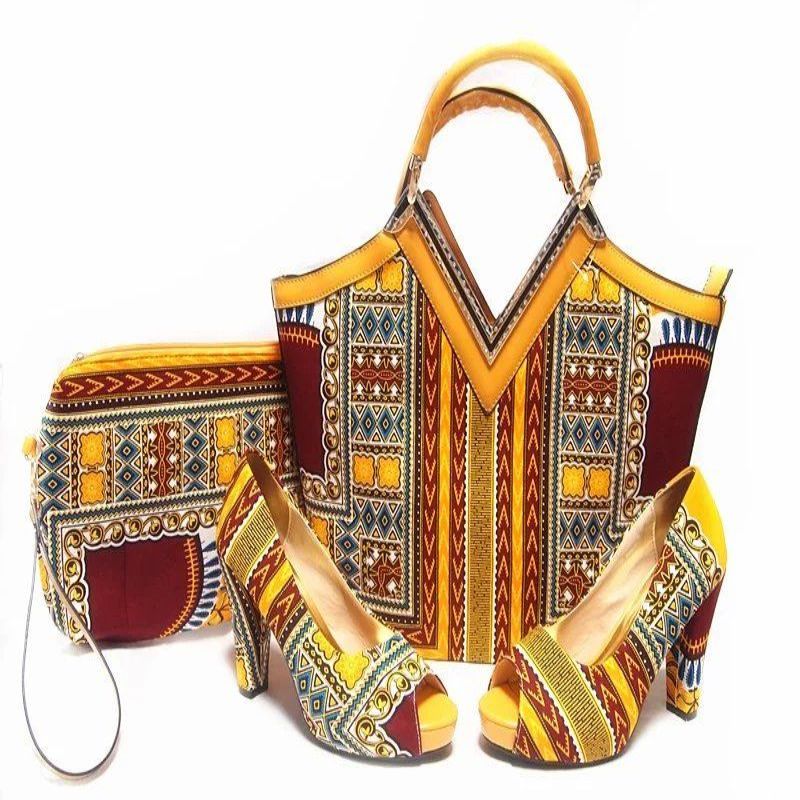 Ensemble Sac et Escarpins Wax Africa