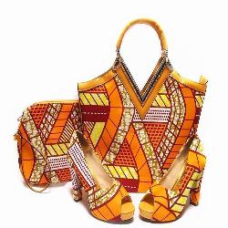 Ensemble Sac et Escarpins Wax Africa