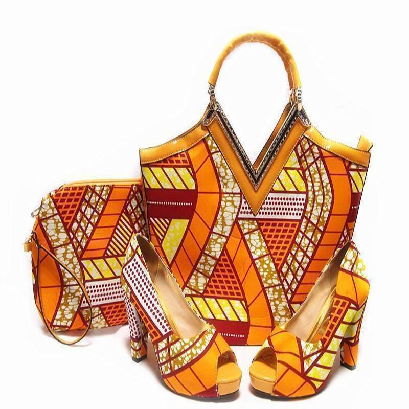 Ensemble Sac et Escarpins Wax Africa