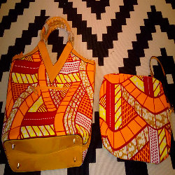 Ensemble Sac et Escarpins Wax Africa