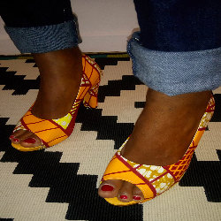 Ensemble Sac et Escarpins Wax Africa