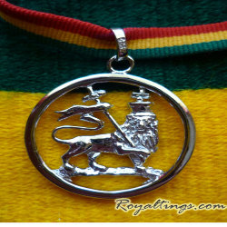 Pendentif Lion of Judah argent
