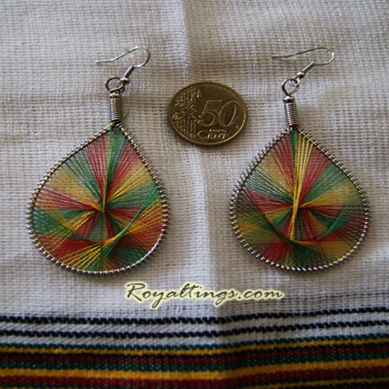 Boucles d'oreilles rasta 5