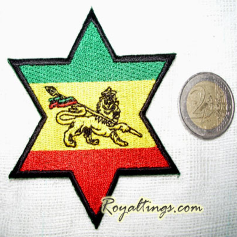 Patch rasta Star lion