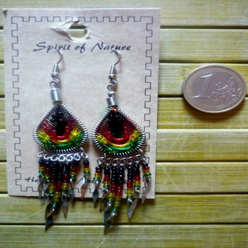 Boucles d'oreilles rasta 4